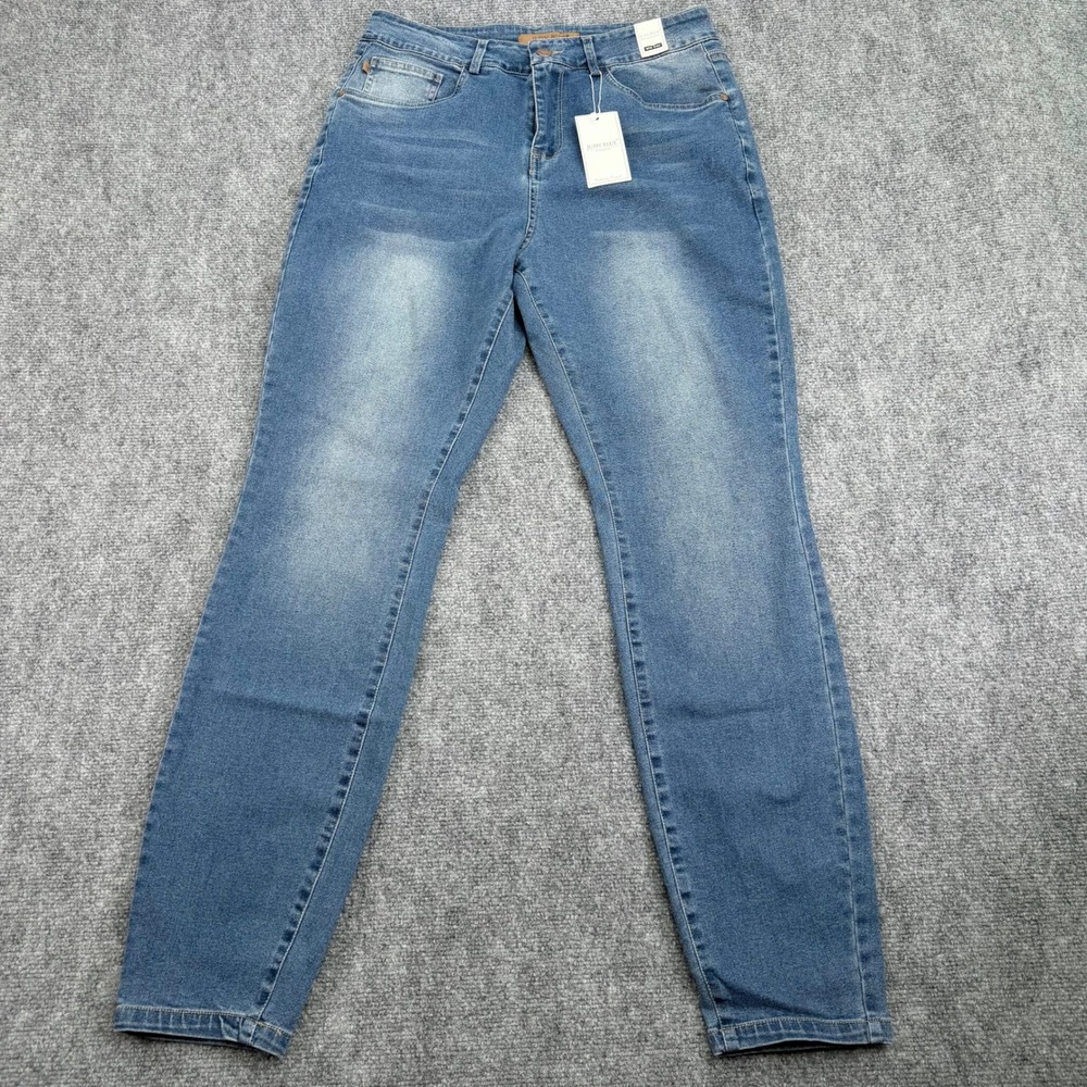 Judy Blue Jeans Womens 11‎ (30x30) Blue Mid Rise Skinny Stretch JB88576 NEW